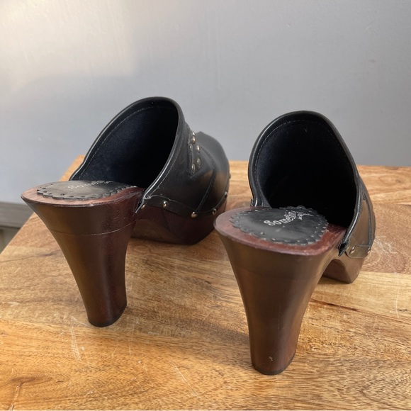 Vintage Somethin’ Else By Sketchers Wooden Clog Heels - Picture 4 of 11